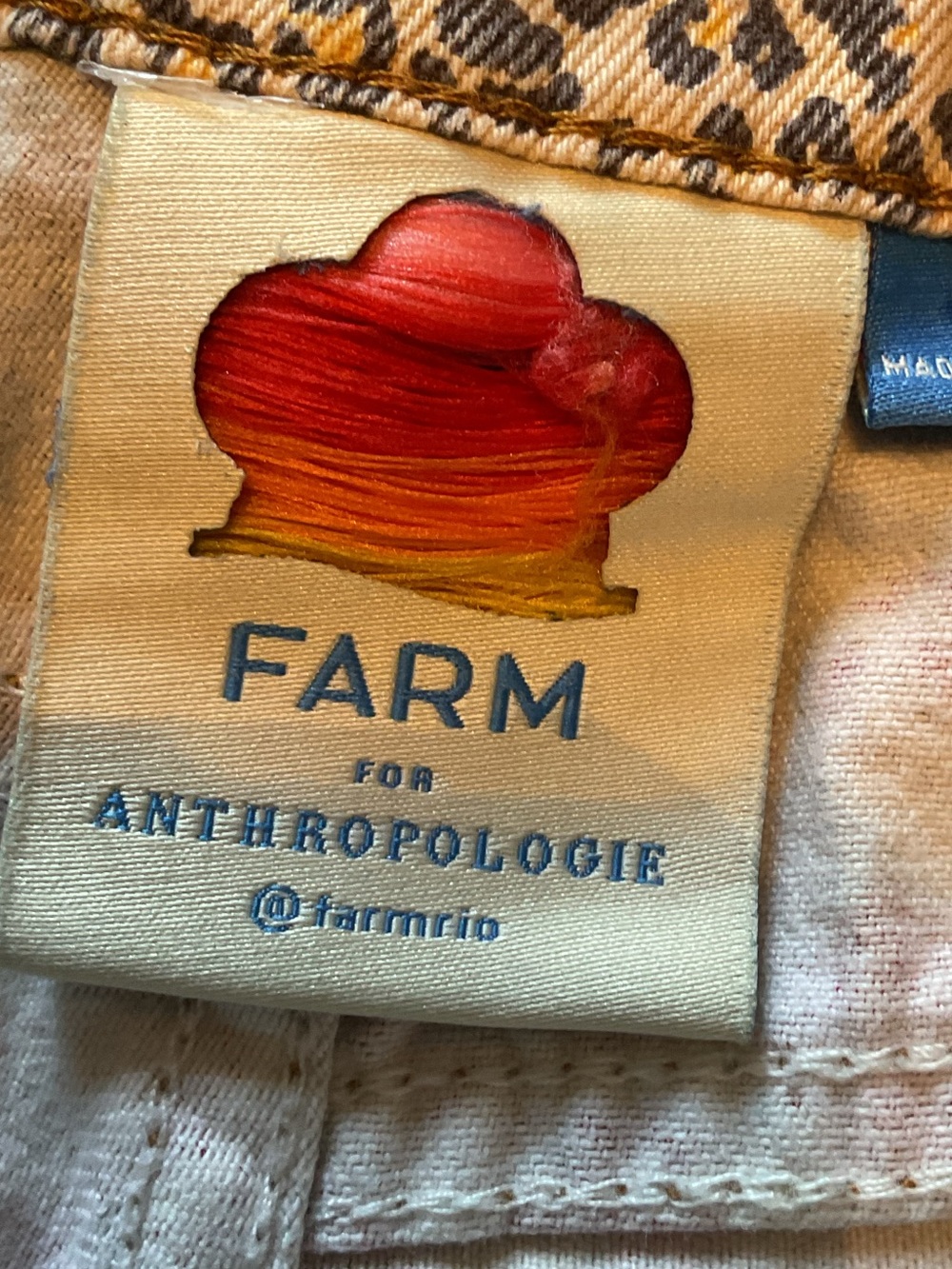Anthropologie Farm Rio Floral Patchwork Jean Shorts - Picture 5 of 15
